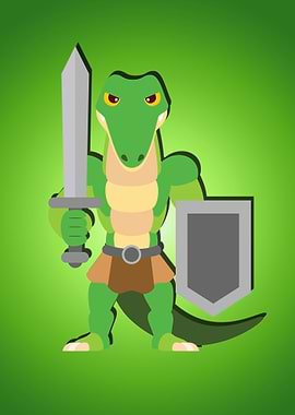 Crocodile cute cartoon