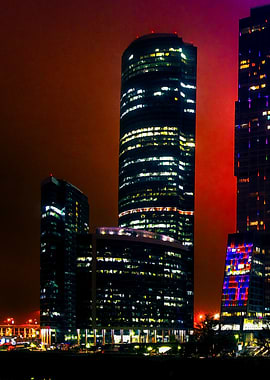 Moscow Skyscrapers Left