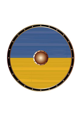 Ukraine Flag Viking Shield