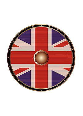 Union Jack Flag Shield