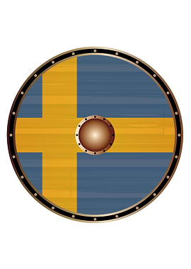 Sweden Flag Viking Shield