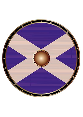 Scotland Flag Viking Shiel