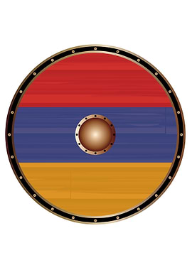 Armenian Flag Viking Shiel