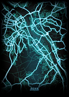 Bonn Germany City Map