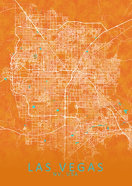 Las Vegas NV USA City Map
