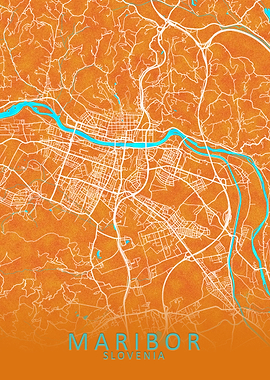 Maribor Slovenia City Map
