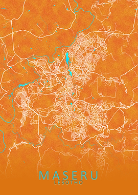Maseru Lesotho City Map