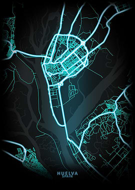 Huelva Spain City Map