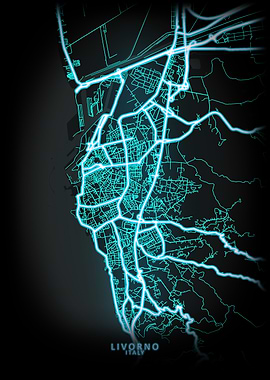 Livorno Italy City Map