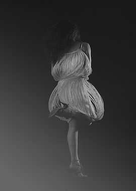 Abstract fashion model