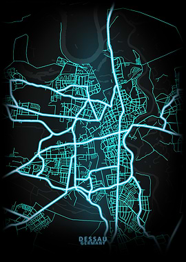 Dessau Germany City Map