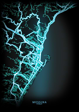 Messina Italy City Map