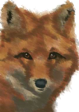 fox abstrack painting