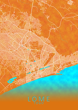 Lome Togo City Map