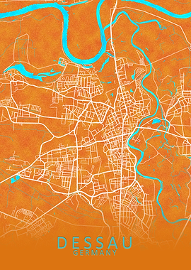 Dessau Germany City Map
