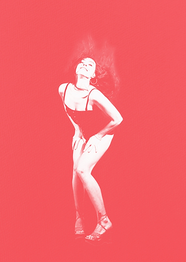 Abstract fashion model