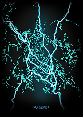 Mbabane Eswatini City Map