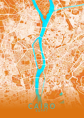 Cairo Egypt City Map