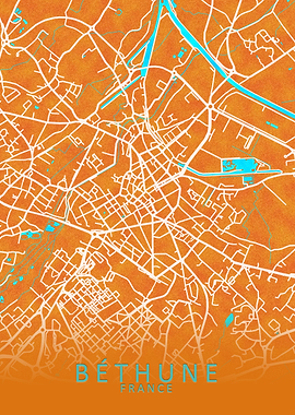 Bethune France City Map