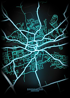 Drogheda Ireland City Map
