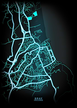 Bray Ireland City Map