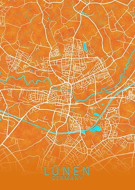Lunen Germany City Map