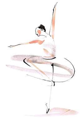 Ballerina Dancer Drawing