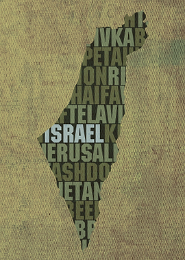 Israel Country Word Map