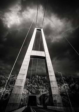 Hardanger bridge 3 bw