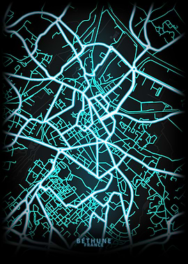 Bethune France City Map
