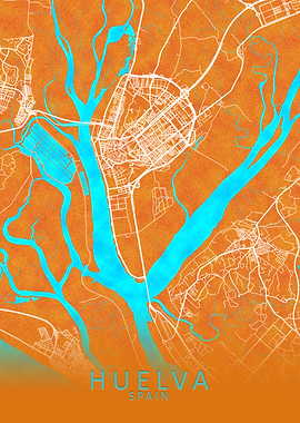 Huelva Spain City Map