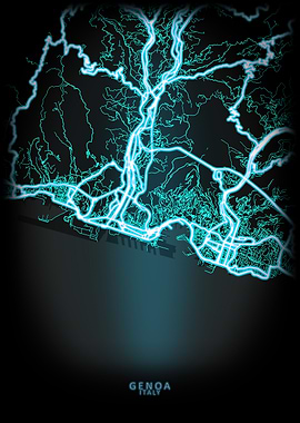 Genoa Italy City Map