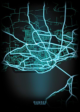 Dundee Scotland City Map