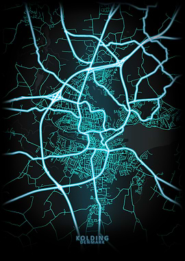 Kolding Denmark City Map