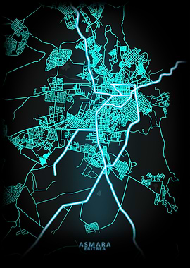 Asmara Eritrea City Map
