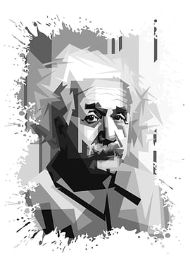 Albert einstein grayscale