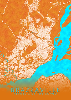 Brazzaville Congo City Map