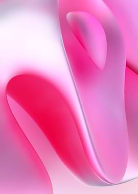 3d art with pink flower