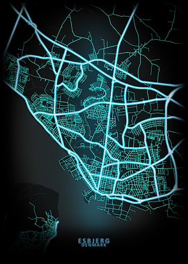 Esbjerg Denmark City Map