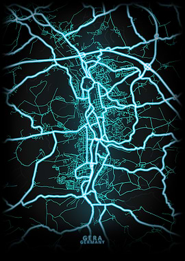 Gera Germany City Map