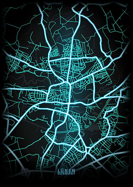 Lunen Germany City Map