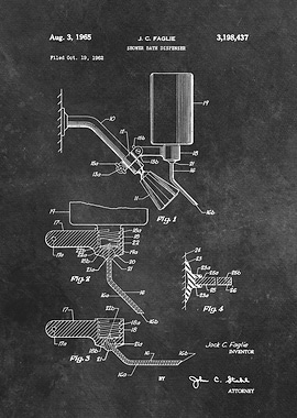 patent Faglie Shower bath
