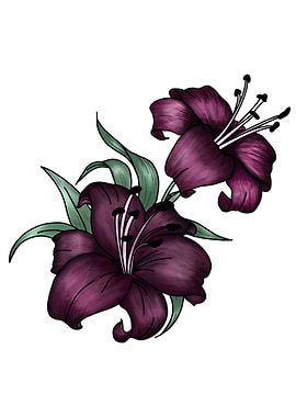 Purple Lilies