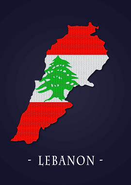 Map County Lebanon