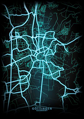 Gottingen Germany City Map