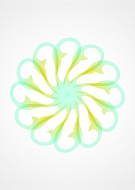 Abstract tosca mandala