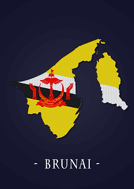 Map County Brunai
