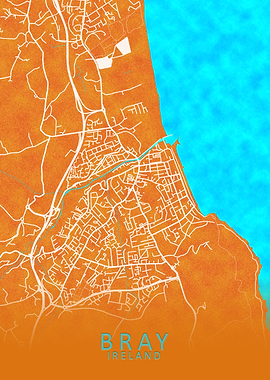 Bray Ireland City Map