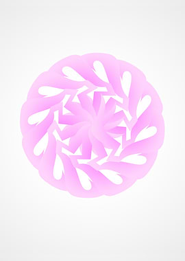 Abstract Pink Mandala