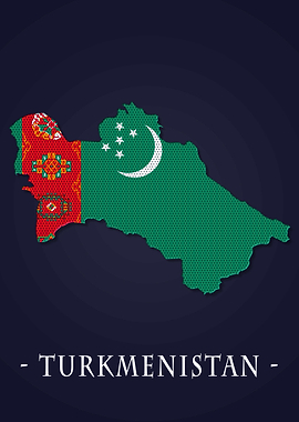 Map County Turkmenistan